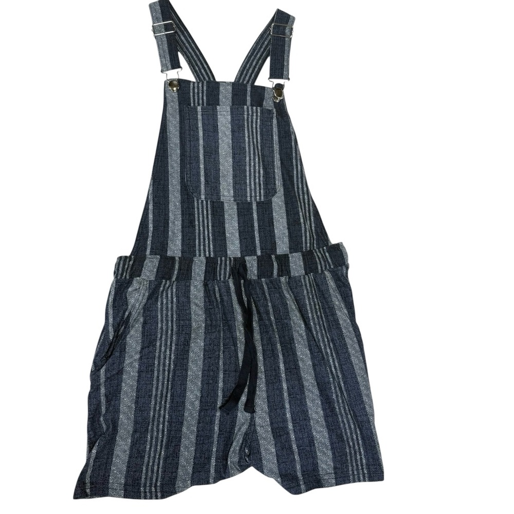 Super Soft Striped Navy Overalls